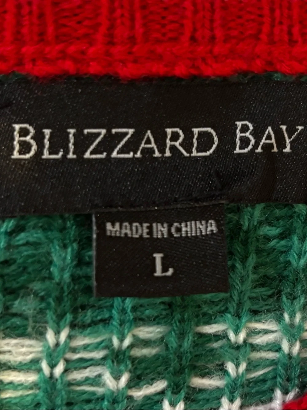Ugly Christmas Green Sweater Blizzard Bay Llama In Sunglasses Scarf Unisex Sz L